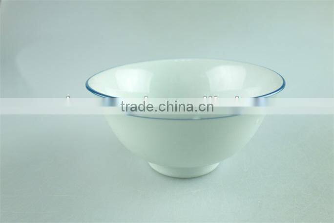 Ceramic dinnerware set with blue edge with cheap price in stock