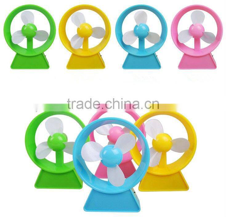 supply fashion USB battery dual-purpose clover mini fan