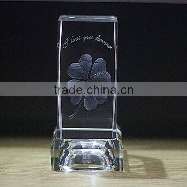 Lucky 3d rose flower wedding favors crystal wedding souvenirs