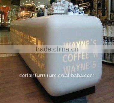 CORIAN coffee bar counters for sale/bar table for coffee