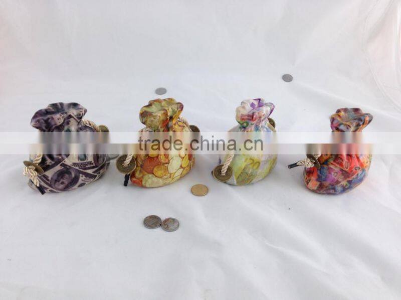 Promotional ceramic purse shape money box