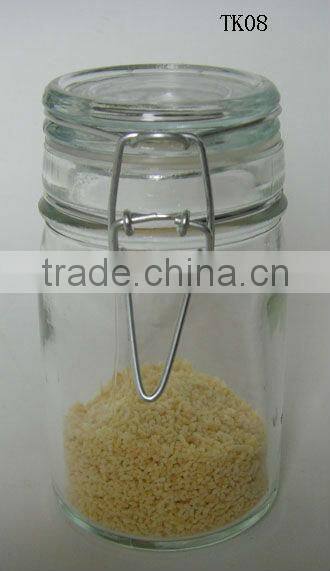 2016 zibo decorative clear glass food container / miniature glass bottles