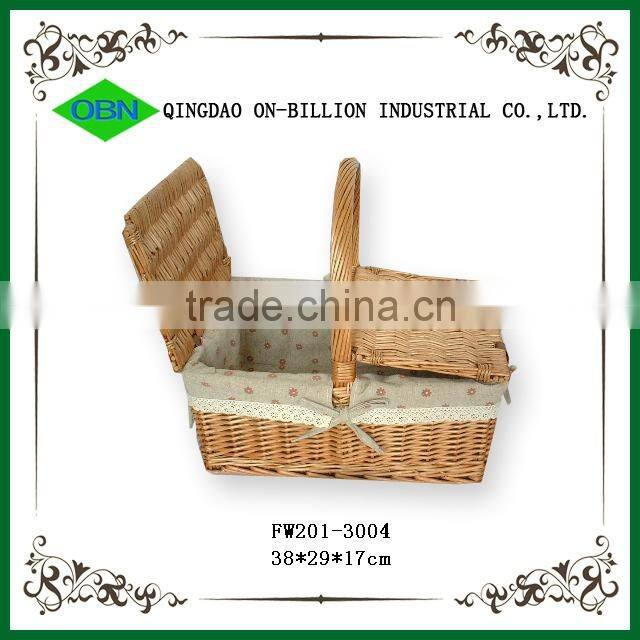 2014 new cheap takeaway handmade rattan willow food container