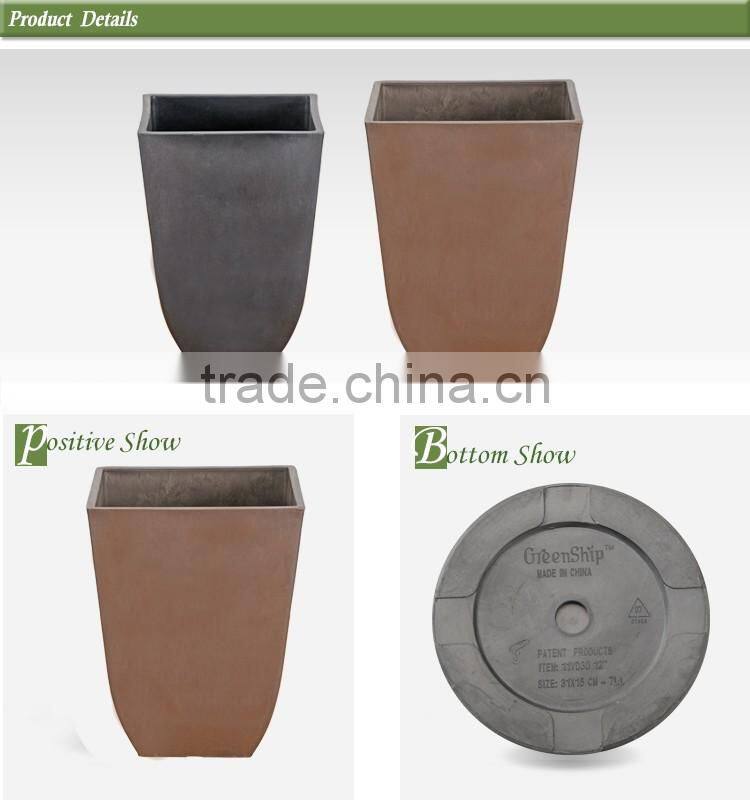 Decorative large flower pots wholesale manufacturer _ Greenship