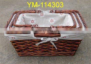 2016 Good design valentine mini wicker small shopping basket