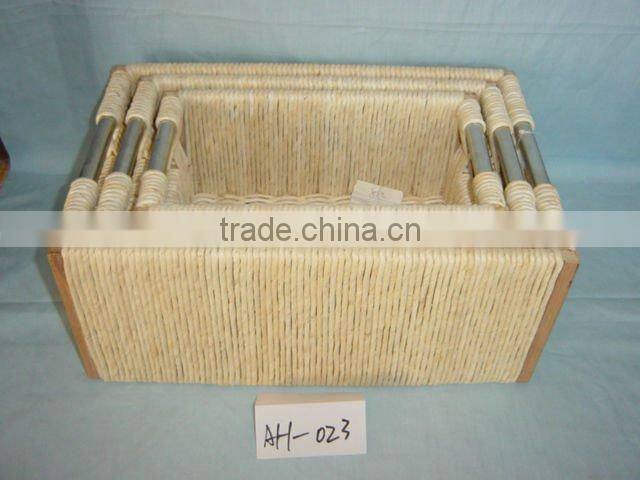 low price straw storage baskets for sale