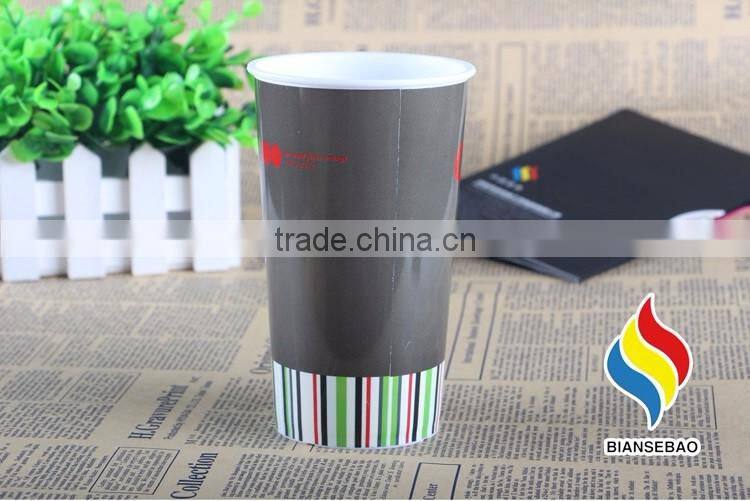 Food Grade Safe Custom Printed Plastic Cup Label Logo Sticker