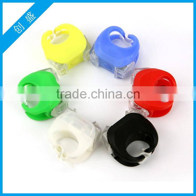 Silicone anti-broken bicycle LED light, silicone light holder for bike
