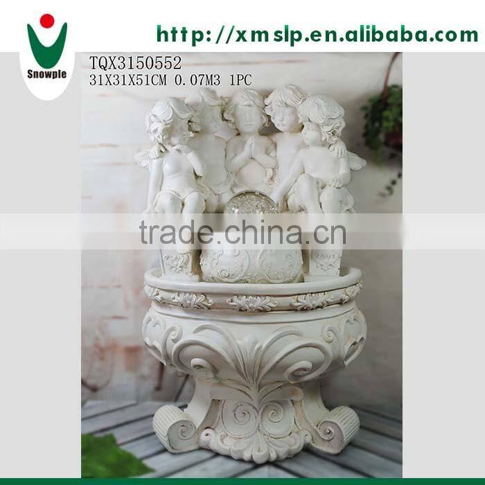 High quality resin outdoor water fountain factory supply