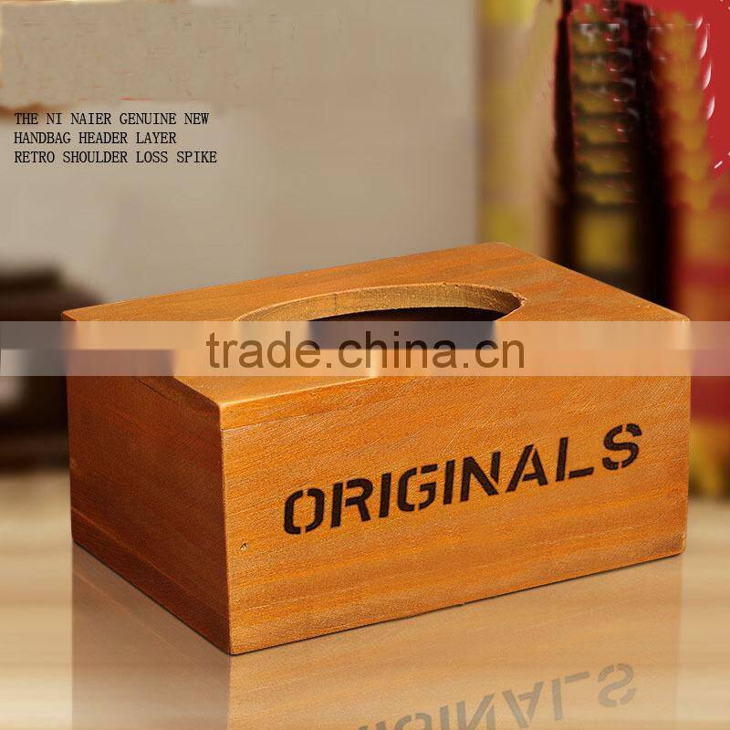 fancy wood craft facial wood tissue box