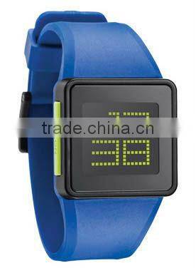 cool design fancy silicone waist digital watch for ladies
