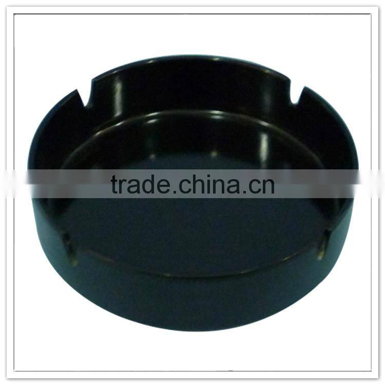 Wholesale cheap Round shape Hotel black customize handmade ashtray