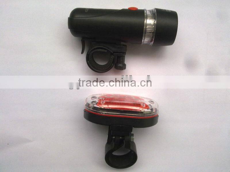 Multi-functional 5 super bright white led bike light set