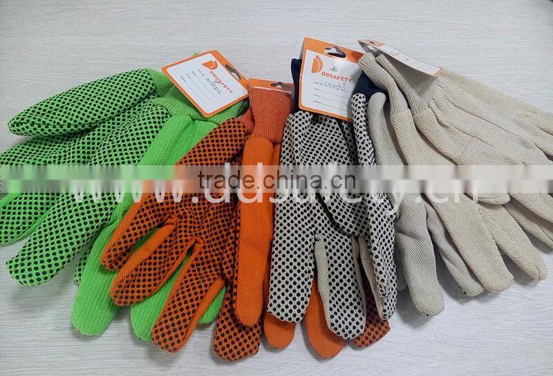 DDSAFETY 2017 Hot Sale Heavy Weight Chore Gloves Canvas Working Gloves