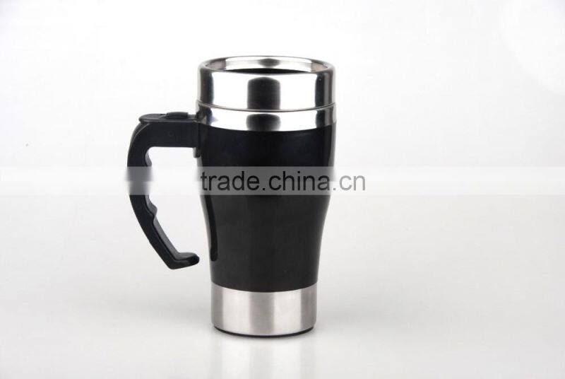 Promotional self stirring mugs with batteries stainless steel coffee mug LS Eplus