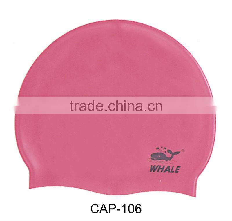 2016 Popular silicone swim cap,cheap waterproof swimming cap(CAP-100)