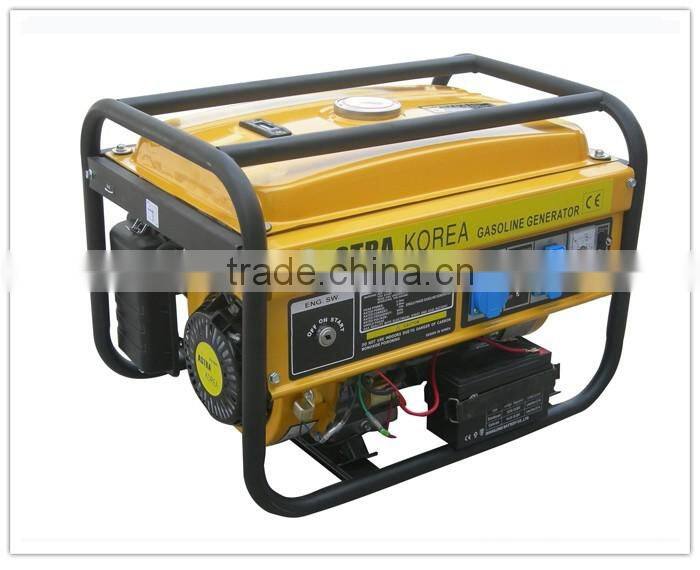 moveable with air wheels and handles electric start 100% copper wire AST3800 gasoline generator