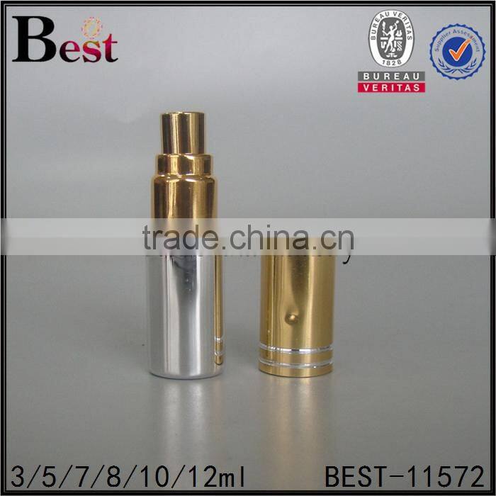 3ml 5ml 8ml cosmetic perfume spray bottle red perfume spray bottle round shape pocket sized perfume spray bottle