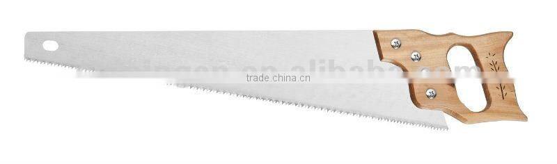 wooden hand saw for cutting wood