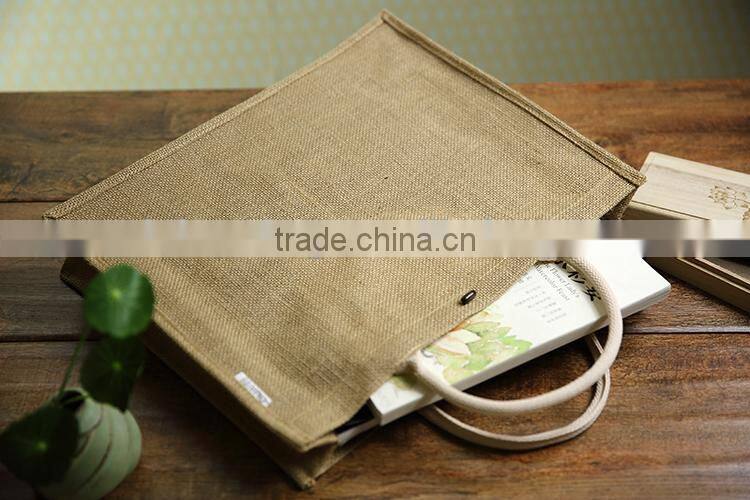 Customized ladies causual linen shopping bags
