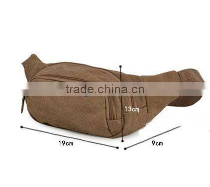 High quality canvas cycling hiking waist bag