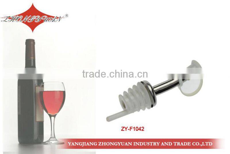plastic wine bottle pourer with cap