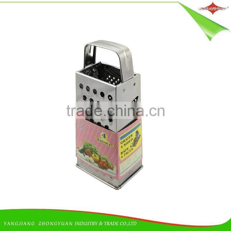 ZY-N5005 boxed grater 4 sides grater full stainless steel grater