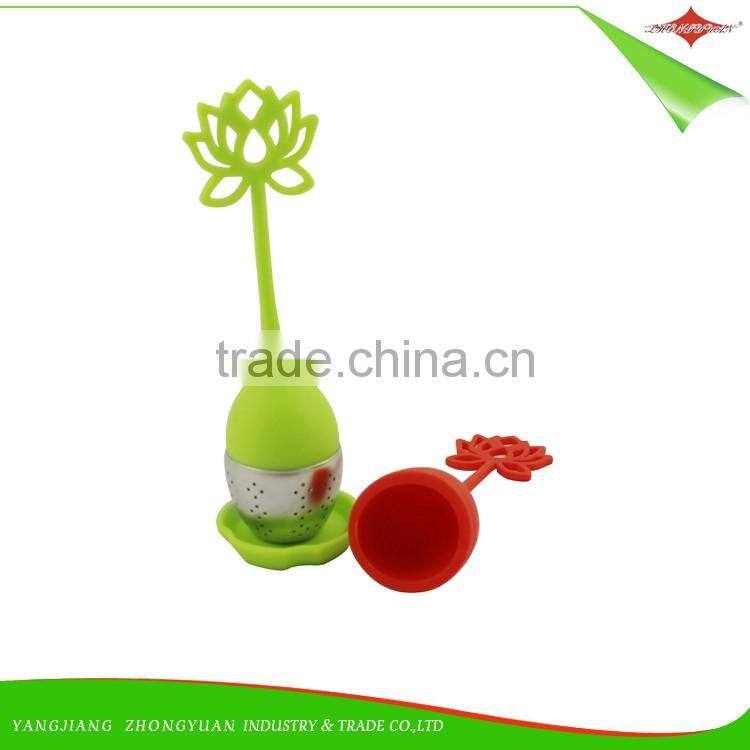 ZY-E3145 new design tea infuser food grade Silicone Strainer shark loose Tea Filter