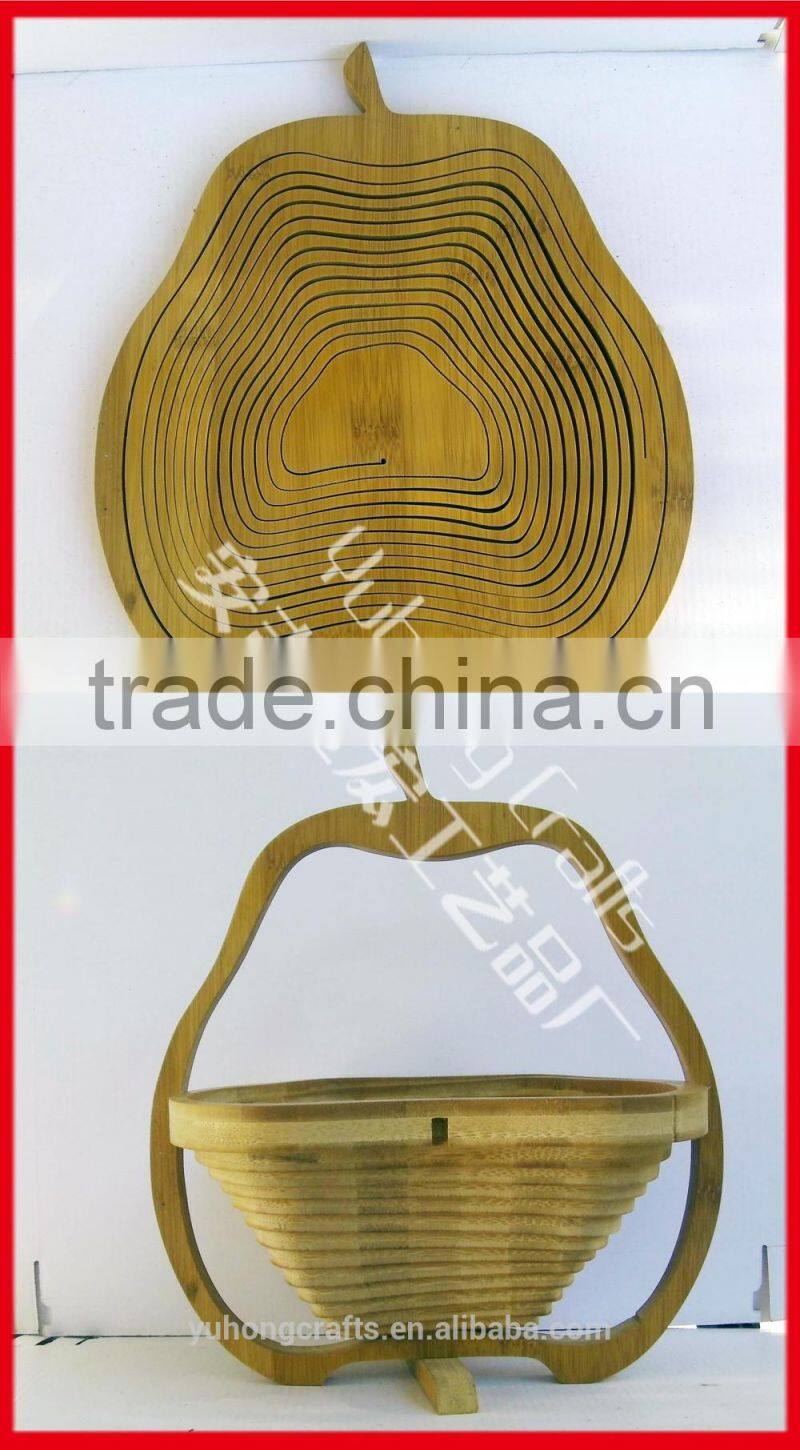 Handmade storage Bamboo Basket With Handle