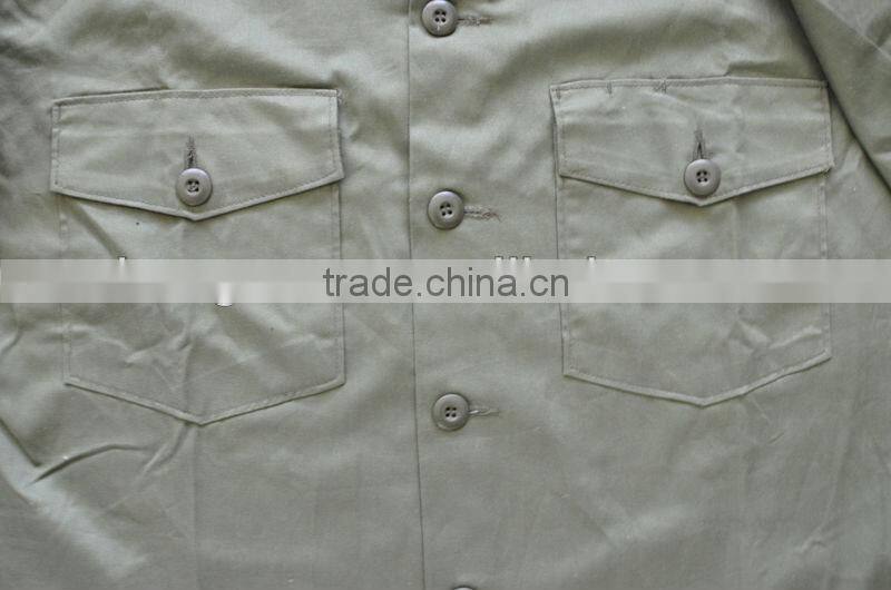 Manufacturer of Lybian OD Green 65%C 35%P Summer Military Uniforms