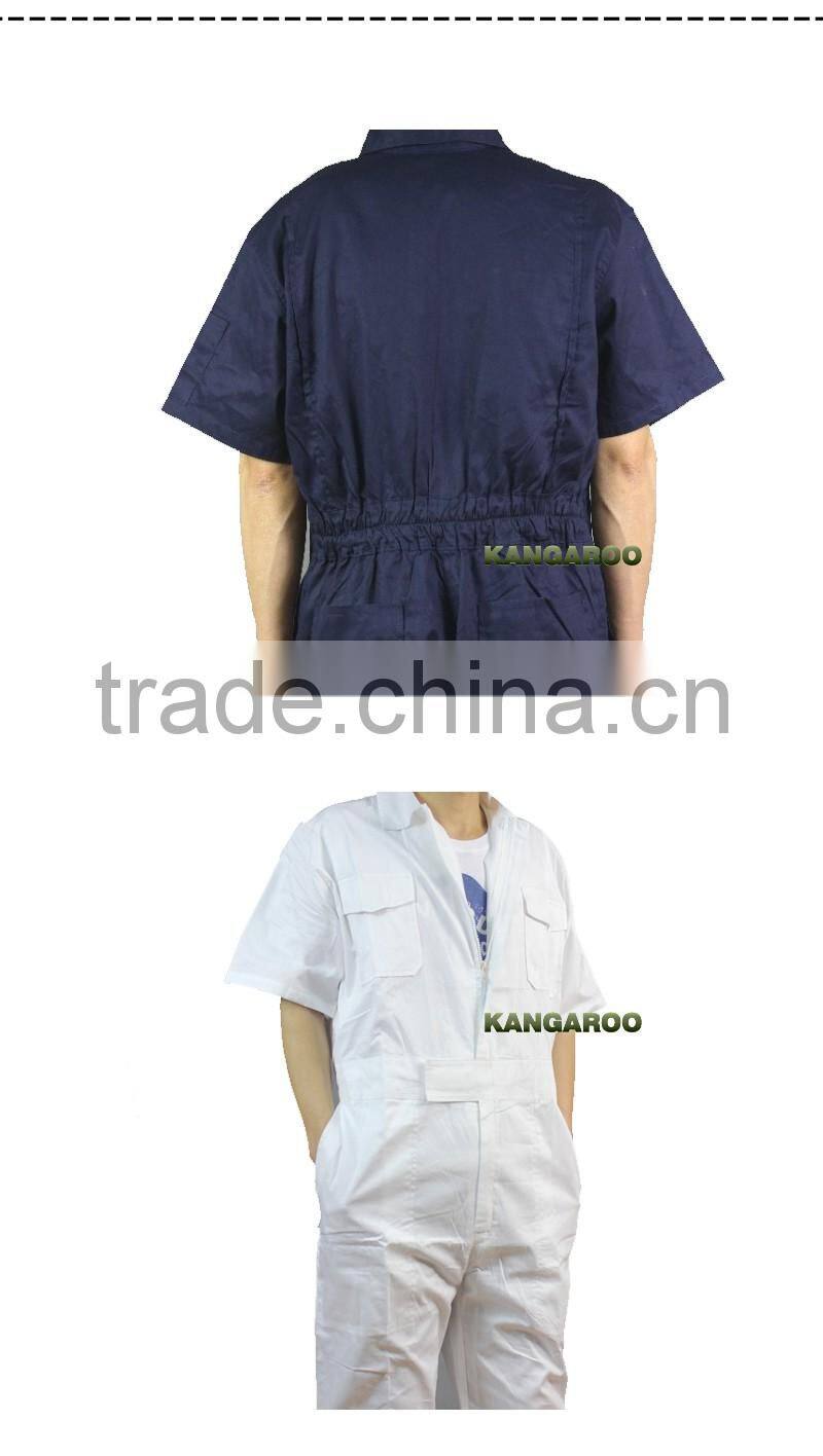 100% Cotton Short Sleeve Lightweight Summer Coveralls For Men