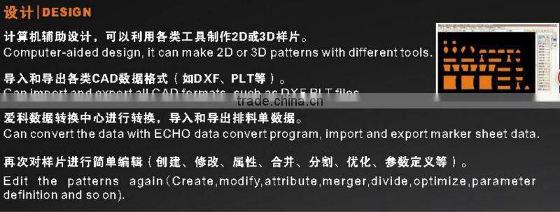 IECHO Textile Cuttifor Appreal and Fabric and Sheets Machine/Machinery ith Garment Industry