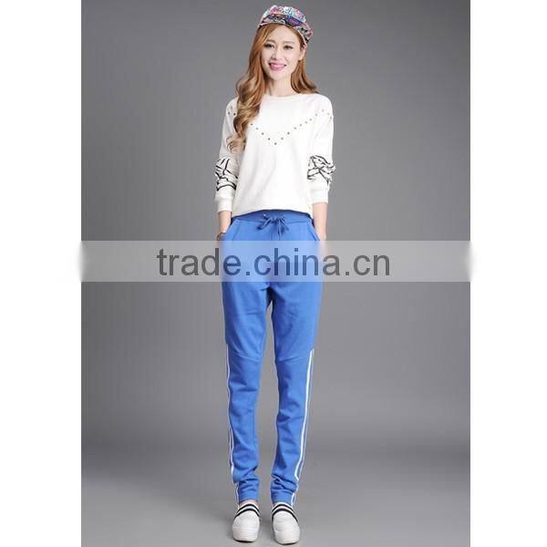 Womens custom jogger gym pants sports long rash guard pants