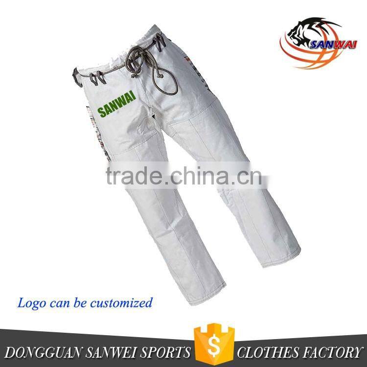 Wholesale new design high quality custom made pearl weave fabric patches bjj gi white brazilian kimono jiu jitsu