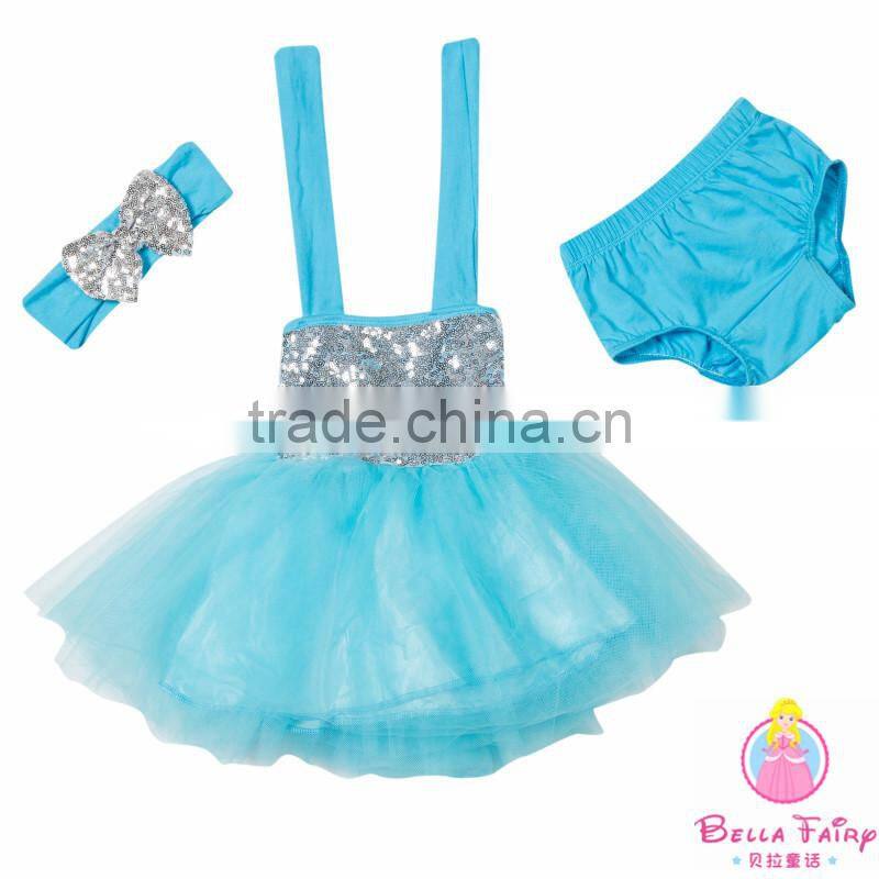 Wholesale Hot Fashion New Design Kids Sequin Tutu Dress Birthday Party Dress