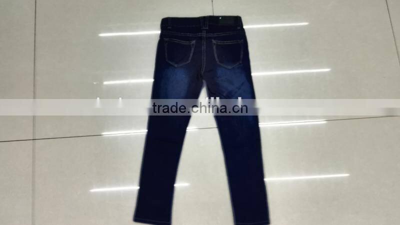 Yiwu stocks lots girl's fashion high quality tight jeans