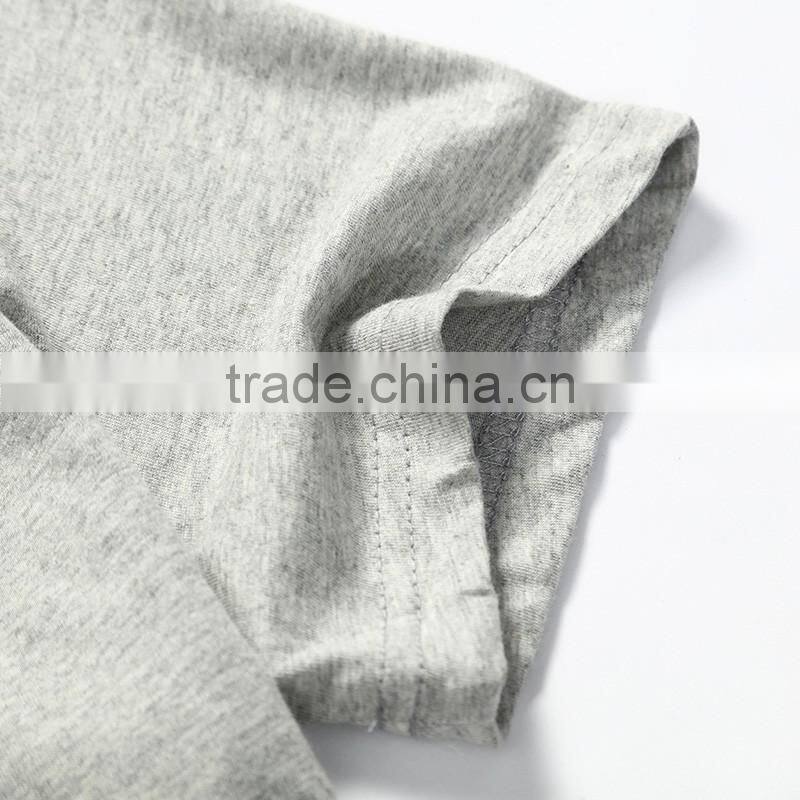 Fashion Best Selling Wholesale Cotton Custom Casual Men T Shirt V Neck