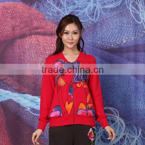 wholesale girl's slim fit emboridery baseball jacket