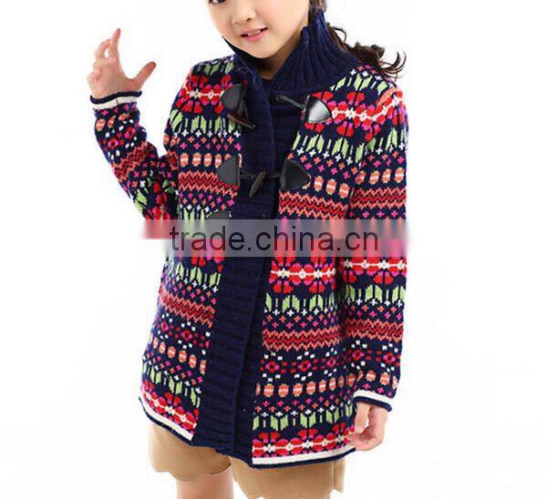 Latest Color Combination Open Chest Sweater For Kids