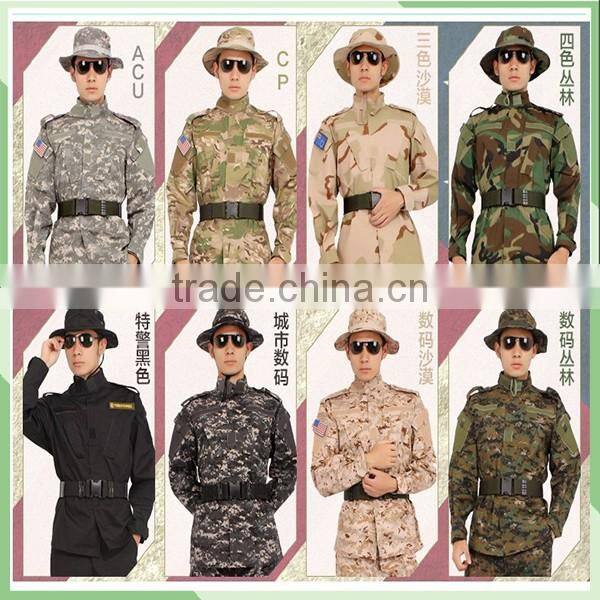 Manufacture High quality Rip-stop TC Camouflage ACU military uniforms T-tacs FG colors Navy Uniforms