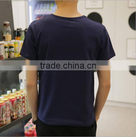 Black Wholesale Man Clothing T-shirt Clothes With OEM/ODM Custom Fabric Color