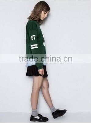 Fashion Avant-garde Figure Pattern Long Sleeve Pullover Hoodie(Green)