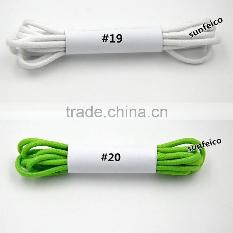 Sky Blue Custom Wax Boot Shoelaces~Waxed Shoelaces~Blue Dress Shoelaces~Cotton Round Shoelaces~Oxford Canvas Sneaker shoelaces