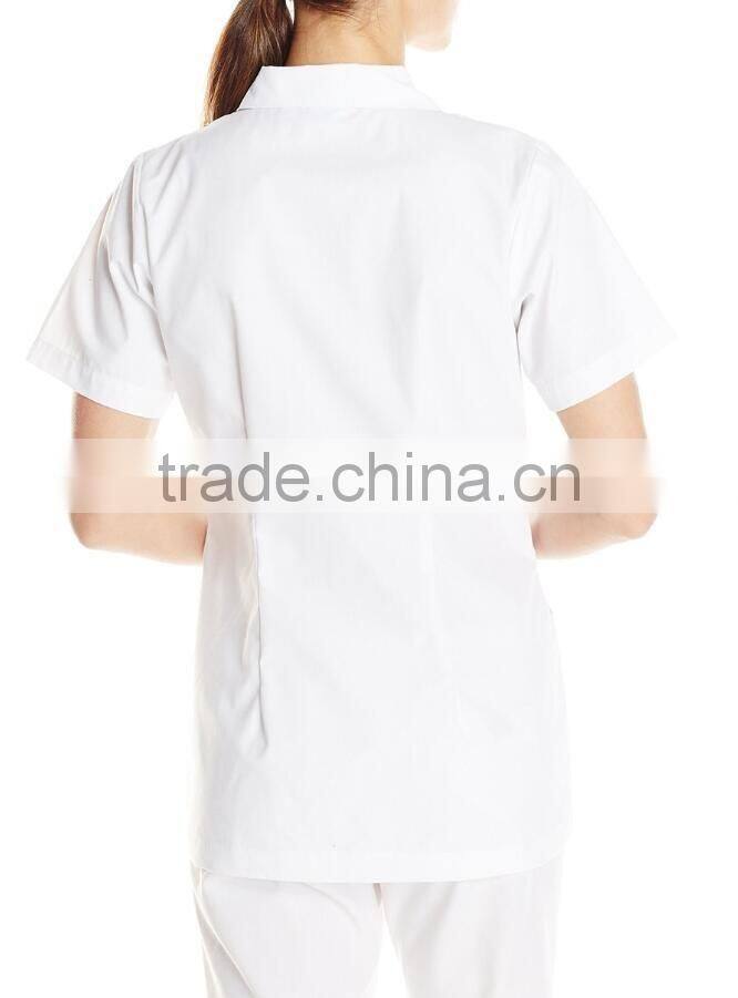 women's tailored student nursing scrub top nurse uniform