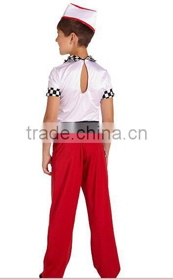 New waiter boy dance wear/skirt -glisten waiter man' dance costume- blink waiter child dance dress/tutu -kids and adults