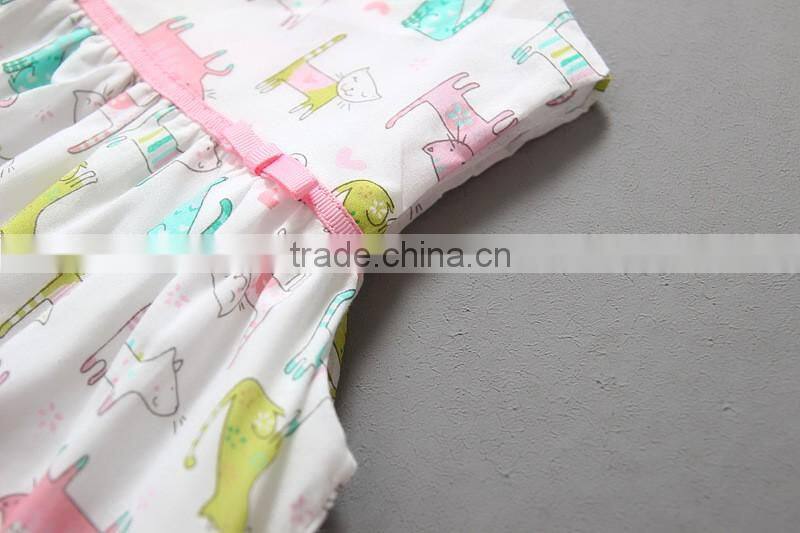 Cotton Baby Girl cotton Summer dress with bloomer 2-piece set