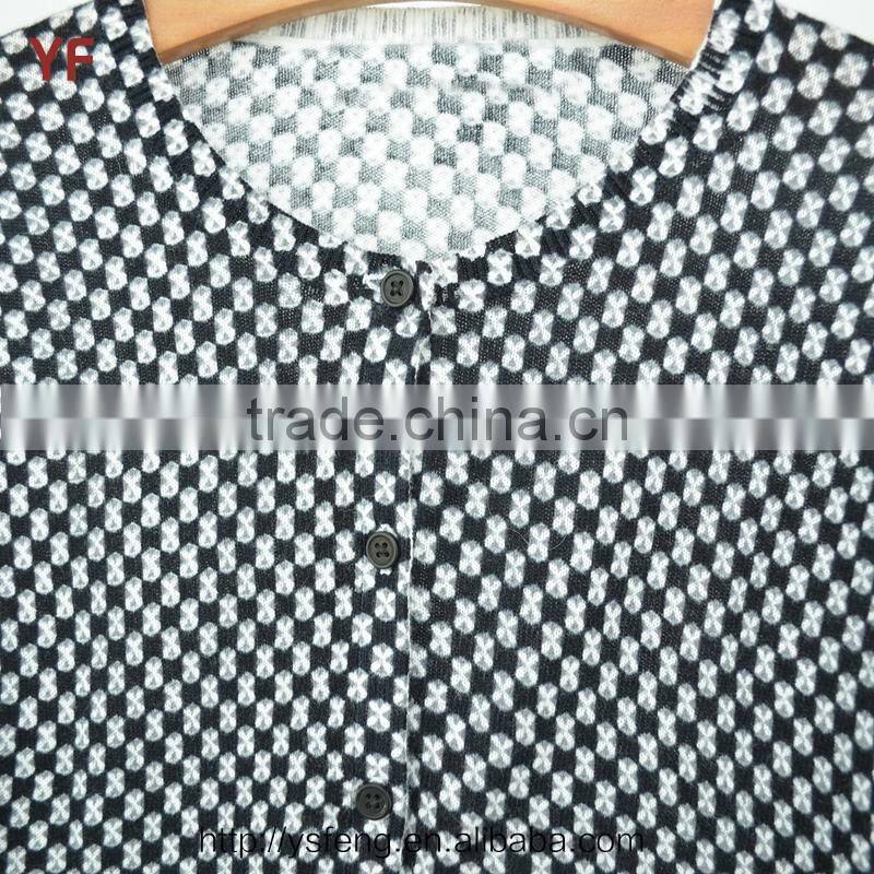 Print Cardigan Woolen Kids Knitted Sweater Designs For Children