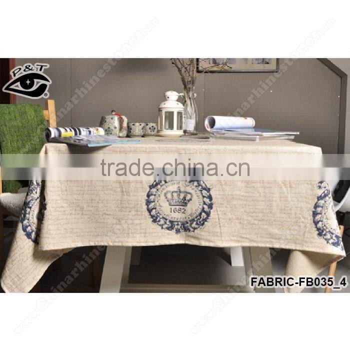 Vintage canvas textile cotton indian embroidered curtain fabric for household