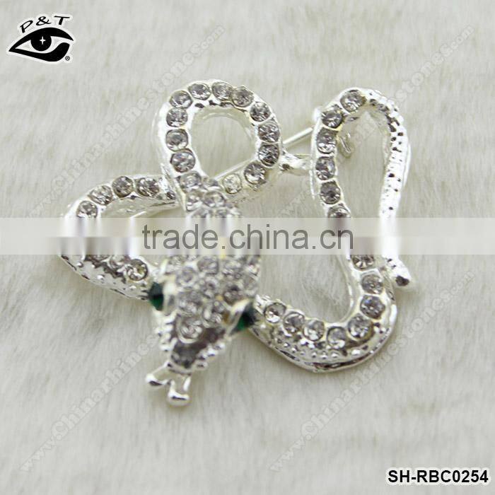 Animal Snake Rhinestone Brooches Crystal Pins Rhinestone brooch pins for wedding invitation decorations