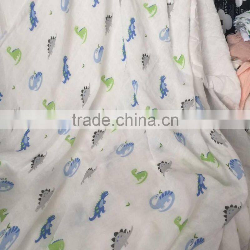 100% cotton reusable baby muslin cloth, Breathable gauze baby diaper for wholesale